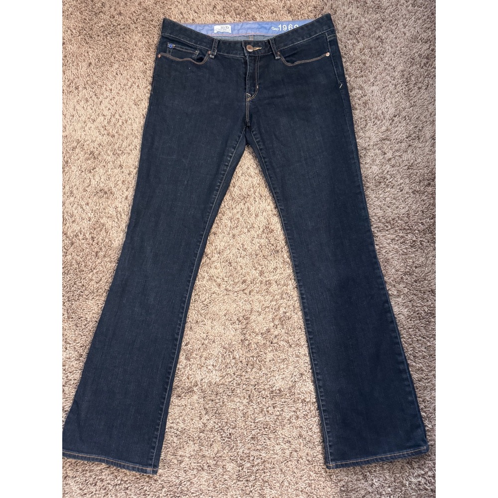 Gap 1969 Sexy Boot Jeans Women's 30/10R Dark Wash Bootcut Stretch Denim